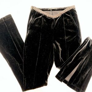 Black Velvet Pants